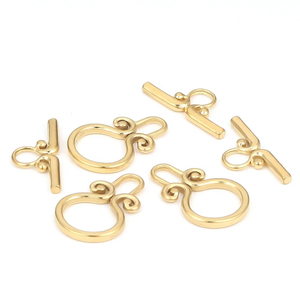 Stainless Steel OT Clasp Toggle Clasps DIY Necklaces Connectors Bracelet Components Crafts Jewelry Making Accessories
