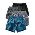 Men's Casual Gym Shorts Breathable Ice Silk Sports Shorts Quick Dry With Zipper Pockets Fitness Running Shorts