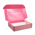 Customized Mailers Shipping Box Small pink Corrugated Shipping Boxes Mailing Packaging Boxes with Custom logo