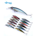 DORISEA 3D Eyes Floating Hard Wobbler Crankbait Minnow Fishing Lure Bait MegaBDM