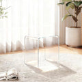 Color Acrylic Coffee Table Living Room Glass Transparent Silver Root Glass Modern Clear Pink Blue Home Furniture Customer Size