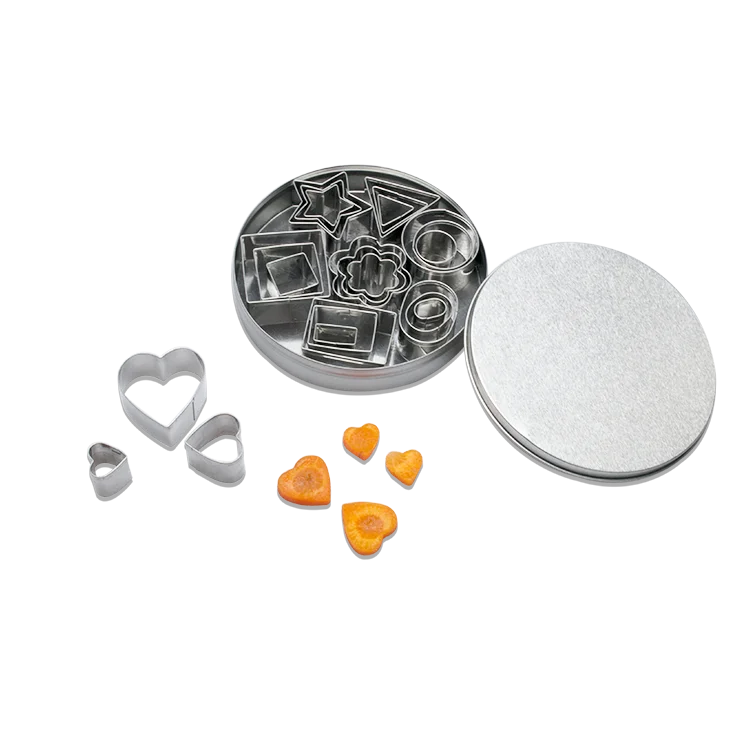 Custom 12-Piece Stainless Steel Shape Eco-Friendly Cookie Cutter Set Baking Ware Cake Mould Biscuit Tool Kitchen Bakeware
