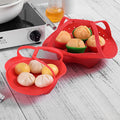 Wholesale 100% Food Grade Silicone Steamer Flexible Eco-Friendly Vegetable Basket for Pot Pressure Cooker