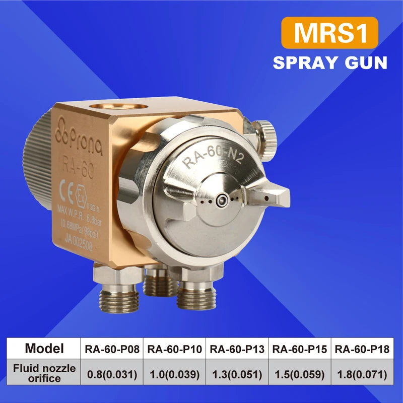 Prona Taiwan Spray Gun Paint Sprayer RA-60 RA-80 RAL-60 RAL-80 Pistolet a Peinture Pneumatic Air Automatic Spray Gun