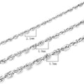 Stainless Steel Double Layer Titanium Steel Link Chain Streetwear Dainty Necklaces