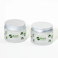 OEM 100g Frosted Clear Glass Packaging Aluminum Lid Hot Sale Straight Sided Cosmetic Face Cream Jar Skin Care Blush Skin Care
