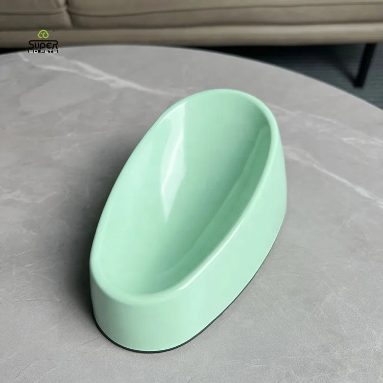 Designed for Beagle Dogs Oval No Spill Dog Bowl Dish Elevated Dog Bowl