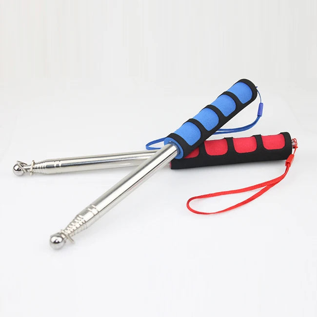 Hot Sale 1.2m 1.6m 2m 2.5m Telescopic Stainless Steel Tour Guide Banner Flagstaff Teaching Stick Teacher Pointer Hand Flagpole