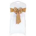 Universal Fitted White Spandex Satin Wedding Chair Sashes for Sale