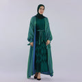 Islamic Clothing Plus Size Women's Dresses Modest Abaya New Designs 2023 Shinny Polyester Abaya Women Muslim Dress