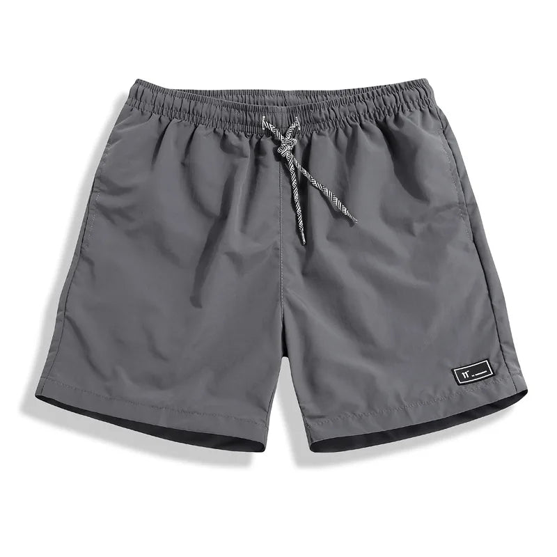 Custom Logo Plus Size Casual Breathable Mid-Waist Shorts for Men Fitness Gym Sport Workout 95% Polyester Canvas Summer Shorts