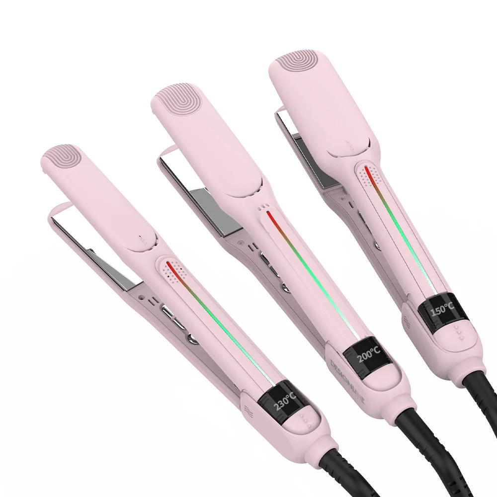 Infrared Ionic 230 Degrees 450F 1 1.25 1.5 Inch Mch Pink Professional Salon Hair Straightener Ceramic Flat Irons