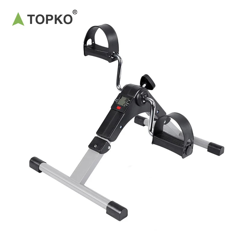 TOPKO Home Indoor Foldable Mini Bike Leg Pedal Exercise Bike Pedal Stepper