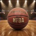 PSYCHE Classic Brown Size 7 Basketball Official Weight PU Leather Bulk Training Ball