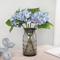 3D Printing Mini Faux Hydrangeas Stem Real Touch Artificial Flowers Hydrangea for Wedding Decor