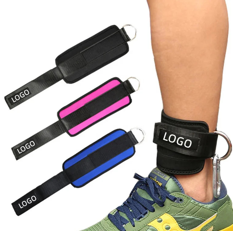 Custom Ankle Cable Straps Glute Kickback Ankle Strap for Cable Machine Workout Booty Workout Leg Extension With Premium Padding
