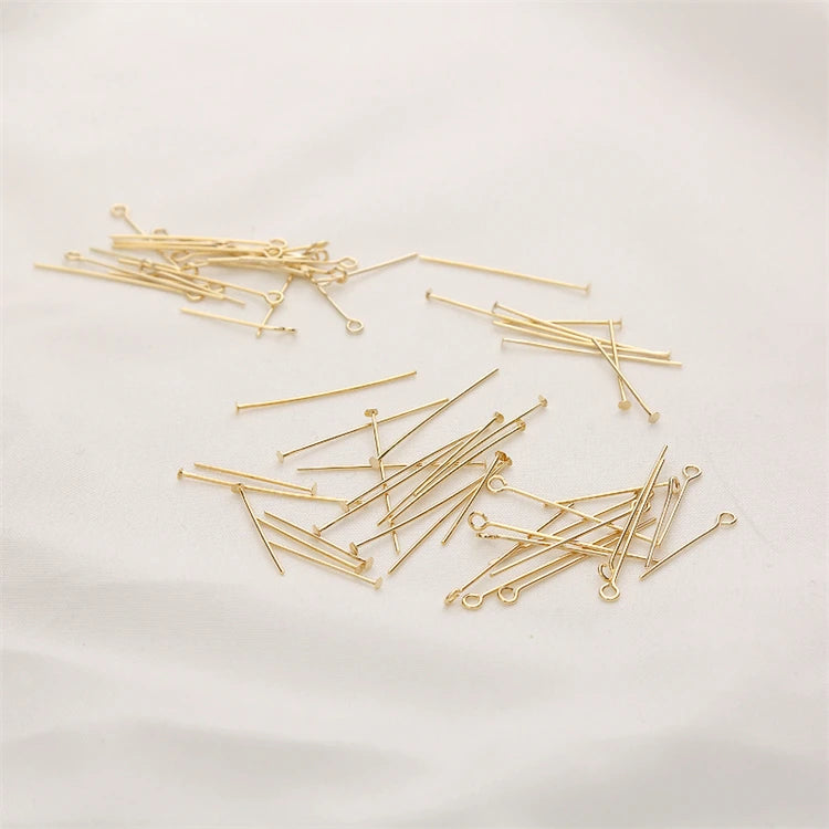Plating Solution Gold 18k Pin Brass Jewelry Material Pin Brass Head Pin for Jewelry Making