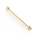 Daili Hot Sale DIY Men Classic Gold Plated Fashion Brass Collar Pins Bar Ties for Men Shirt