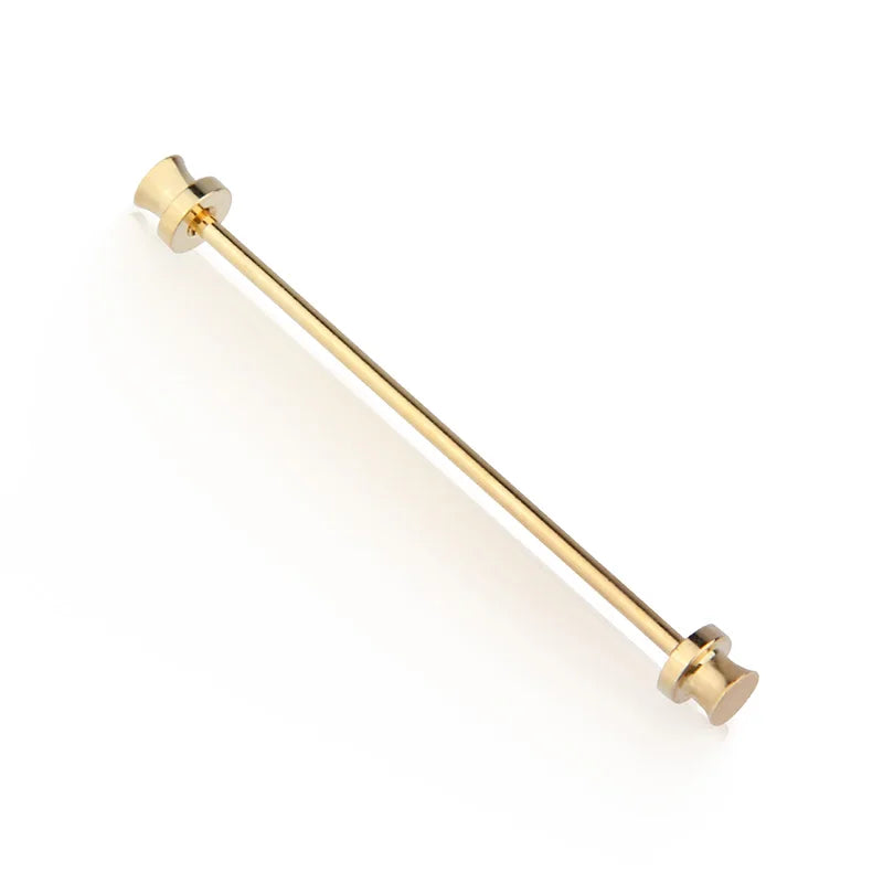Daili Hot Sale DIY Men Classic Gold Plated Fashion Brass Collar Pins Bar Ties for Men Shirt