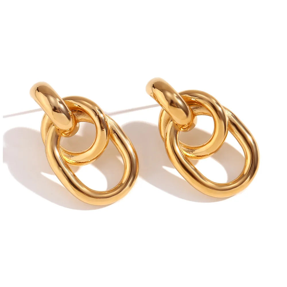 Fashion Styles Stainless Steel Delicate Small Hoop Earrings Wholesale for Woman