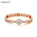 LUOTEEMI Woman 18K Gold Designer Charm Bracelet Women Indian Bangle Wedding