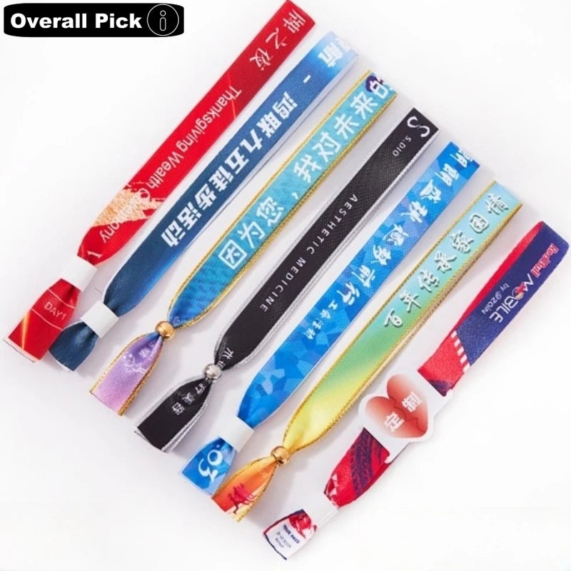 2025 Best Selling Factory Production Woven Wristband for Activities