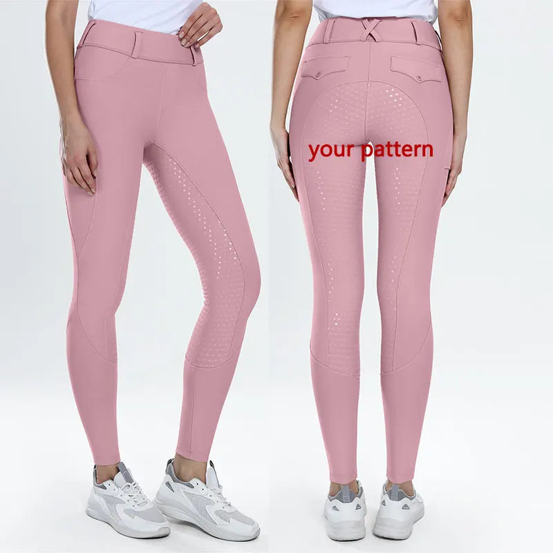 Custom Grip Silicone Riding Breeches Equitation Jodhpurs Leggings Ladies Clothing Equestrian Pants