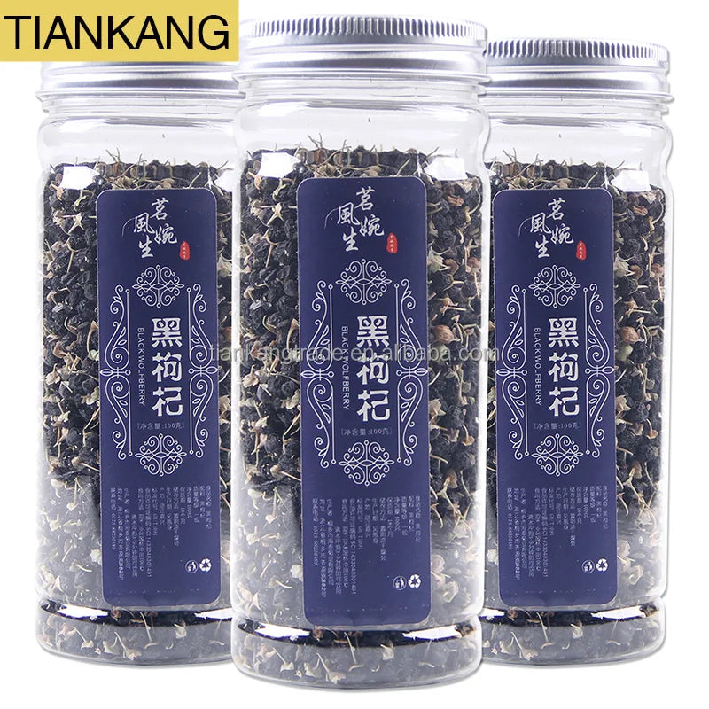 Natural Chinese Dried Goji Berry Black Wolfberry for Sale