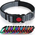 Luxury Adjustable Nylon Pet Collar Reflective Ribbons Luxury Cross-Border Safety Dog Collar Belt Solid Padded Wholesale Pet