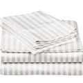 Wholesale 100% Cotton Satin Strip Bedding Set 5 Star Cotton Bed Linen Hotel Bed Sheets Hotel White Hotel Bedding Set Luxury