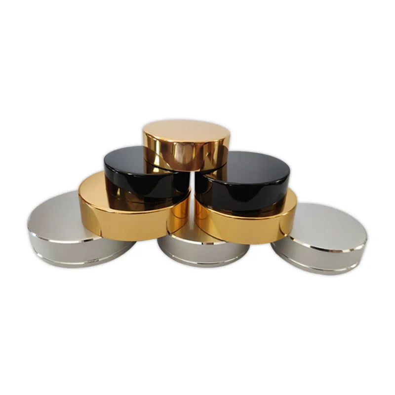 OEM 38mm 40mm 42mm 53mm Anodized UV Coated Golden Silver Caps and Lids for Cosmetics Glass Bottle and Jar