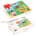 Portable Wooden Montessori Busy Board for Kids Unisex Animal Scene Buckle Lock Educational Travel Toy for Cognitive Learning