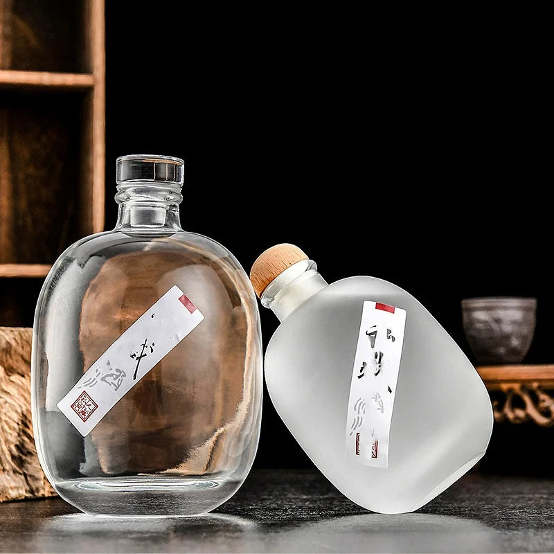 Aromatherapy for Glass Bottles 100ml 250ml 500ml Clear/Frost Empty with Cork-for Scent Diffuser