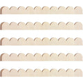 Tailai 6PCS Decorative Wood Trim Scalloped Edge Wooden Molding Cute DIY Moulding Trims for Cabinet Window Shelf Door Wall MegaBDM
