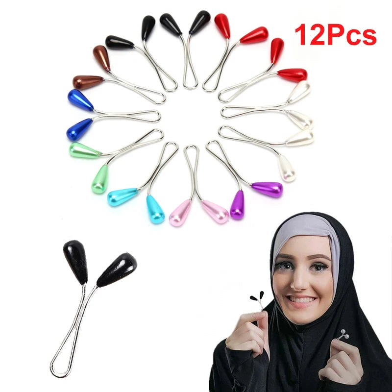 Sharut New Fashion High-quality Muslim Fashion Hijab Pin Scarf Scarf Clip Hijab Neck Clip Fixed Pin Hijab Pin