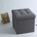 Storage Ottoman Cube Foldable Storage Boxes Footrest Step Stool Padded Seat for Dorm Living Room