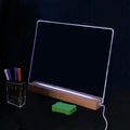 Convenient LED Sign Lamp Mutil-Color Calendar Message Acrylic Board Wooden Night Light  With Pen 3D Led Lamp