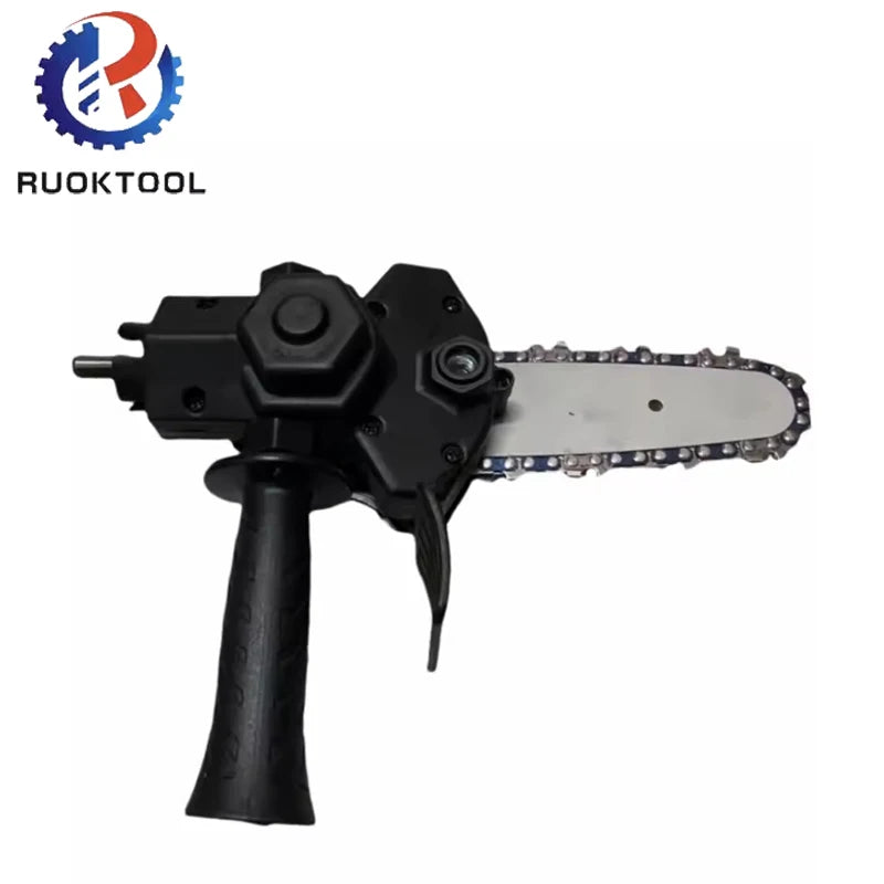 4 Inch Portable Electric Chain Saw Pruning Saw Trimmer Head  Chainsaw Bracket Electric Drill Converter Electric Drill