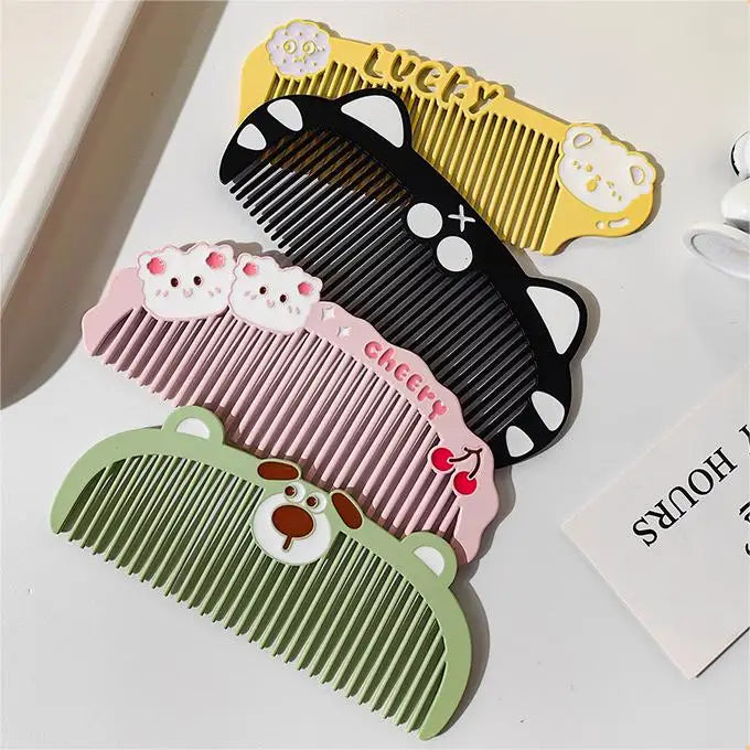 Gmagic 2024 Girls Beauty Fashion Metal Hair Comb with Cartoon Designs Animals Beauty Shape Makeup Comb for Hair