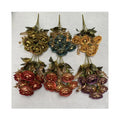 Manufacturers Direct Selling 9-Head Plum Cloths Bunch Artificial Flower Rose