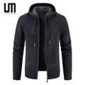 Liu Ming Autumn Winter Fashion Wholesale Men Loose Hoodie Jacket Coats Cardigan Knitted Sweater