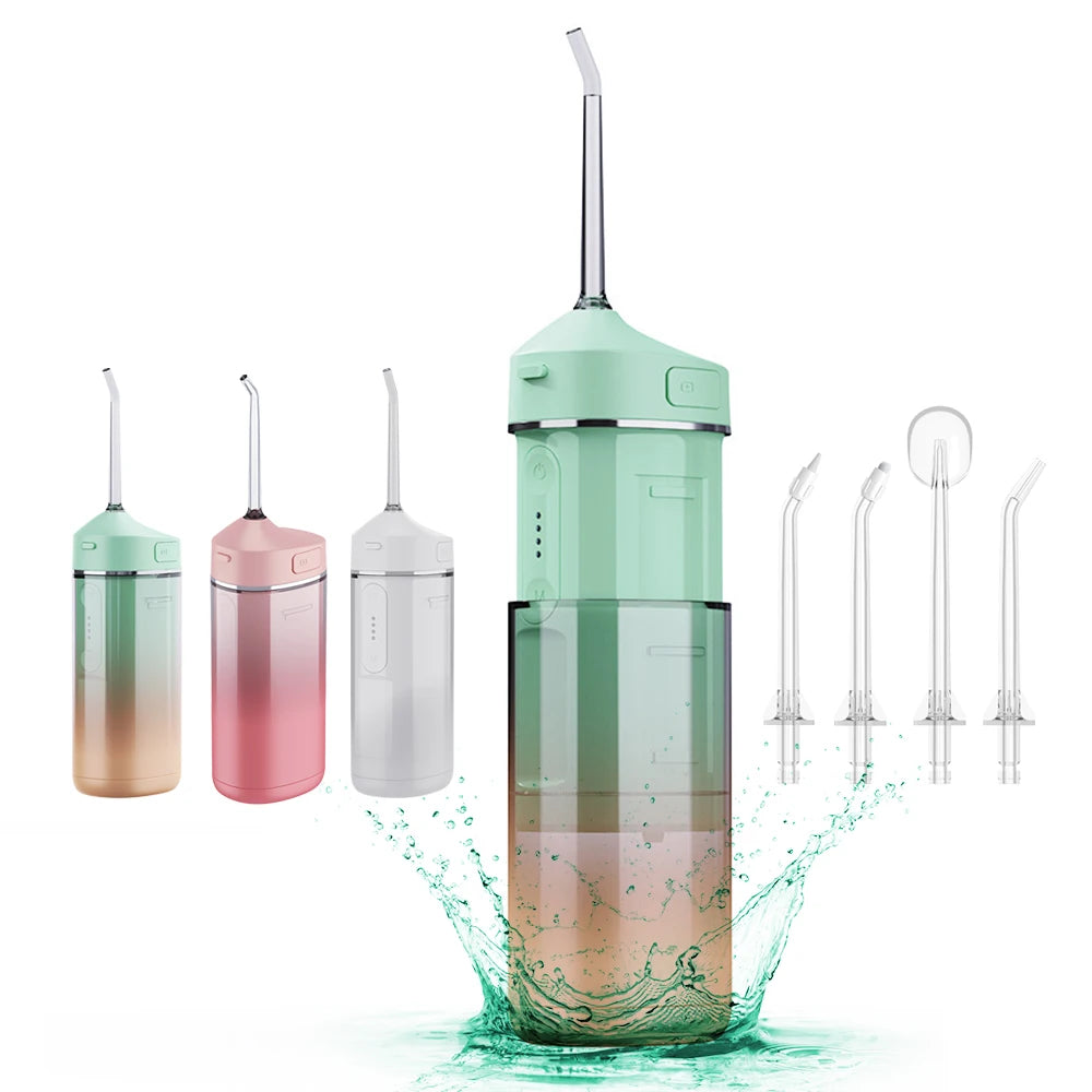 Collapsible Portable Water Dental Flossers Teeth Cleaner Electric Water Flosser for Travel and Home Use