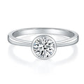 GRA Certificate Wholesale 1carat Ring Loose Moissanite Round 6.5mm Super White Real Moissanite Rings
