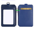 Custom RFID Smart Badge Holder Accessories Genuine Business Leather Wallet Metal Fashion Style Pattern Lightweight Customized