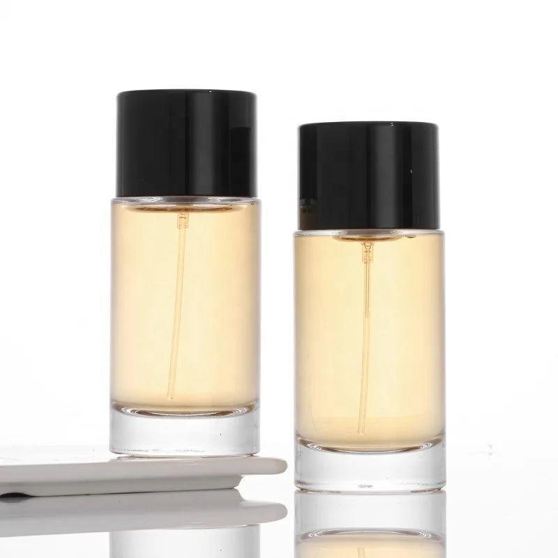 Cylinder Large 100 ml 250ml Empty Crystal Glass Spray Perfume Bottle with 15mm Neck
