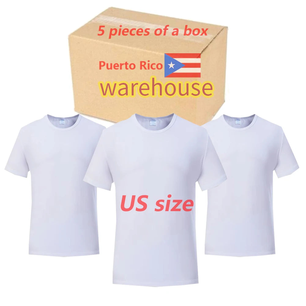 Sublimation Shirts 100polyester Cotton Feel US Size Blank Polyester t Shirts Sublimations Blank Mens t Shirts