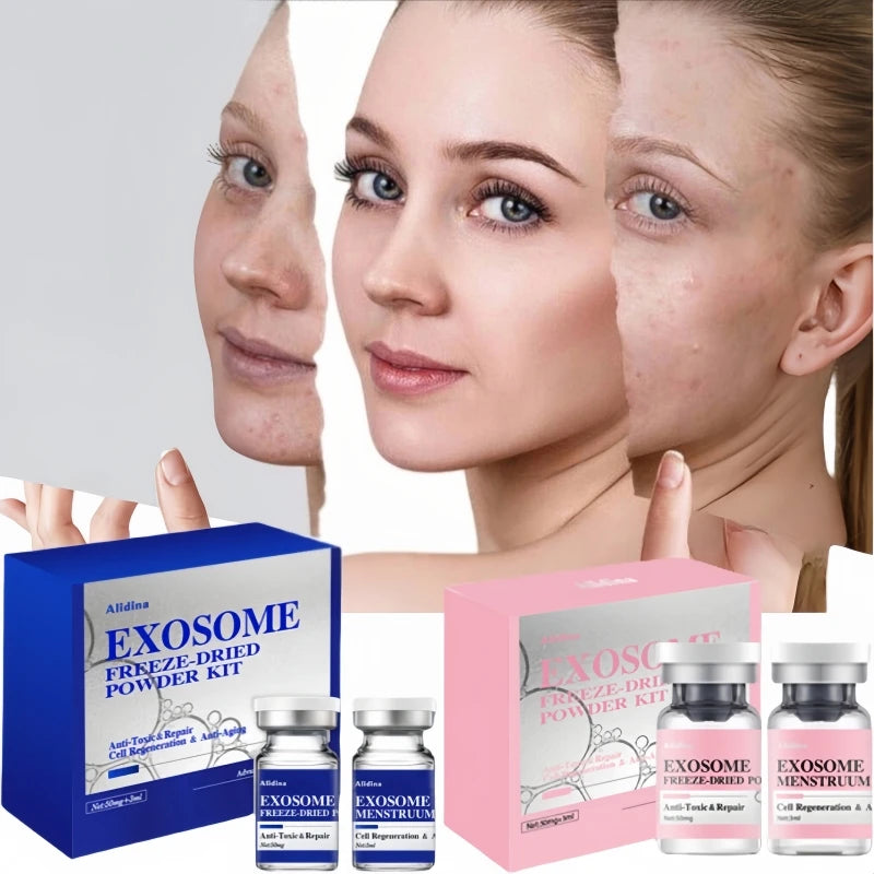 T  Private Label Active  Face Repair Serum EGF Stem Cell Scar Repair Ampoule Redefining Age Lyophilized Set