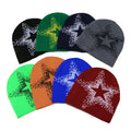 Low MOQ Popular Wholesale Custom Logo Jacquard Acrylic Knitted Toque Winter Beanie Hat
