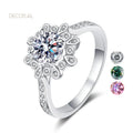 D Color Water Shape 925 Silver Jewelry Pass Diamond Test 1Carat Moissanite Wedding for Women