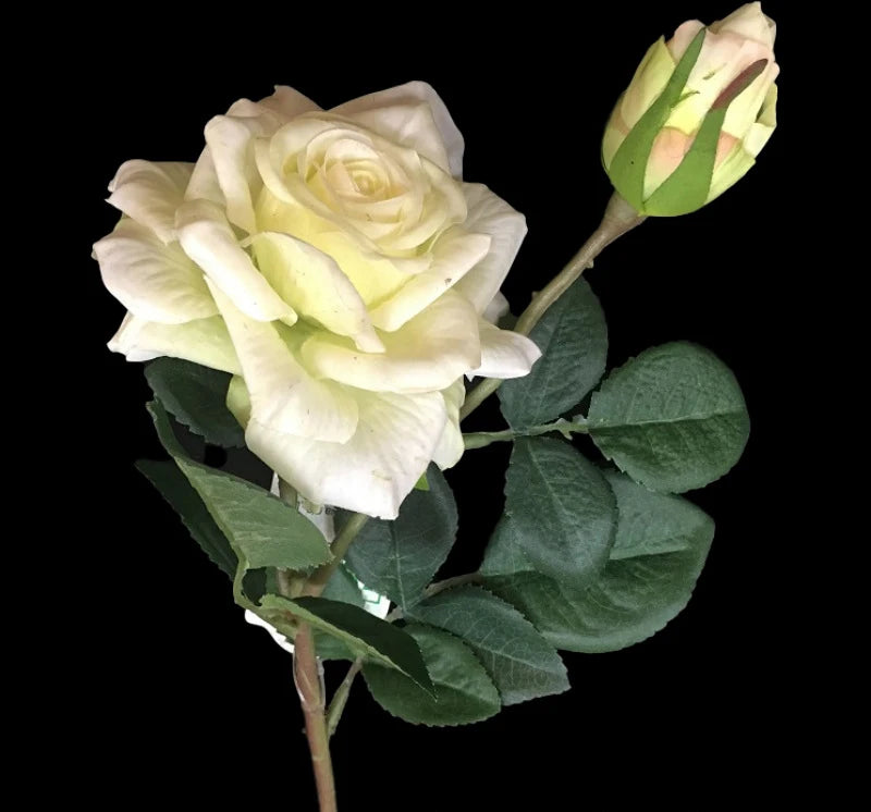 D-R002 Artificial Latex Flowers Real Touch Velvet Rose Red Artificial Flower Rose for Wedding Home Decor